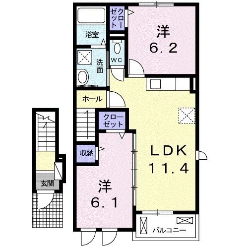 スカイハイツIIの間取り