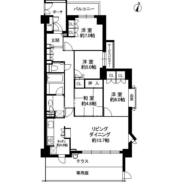 ジオ桃山台エグゼの間取り