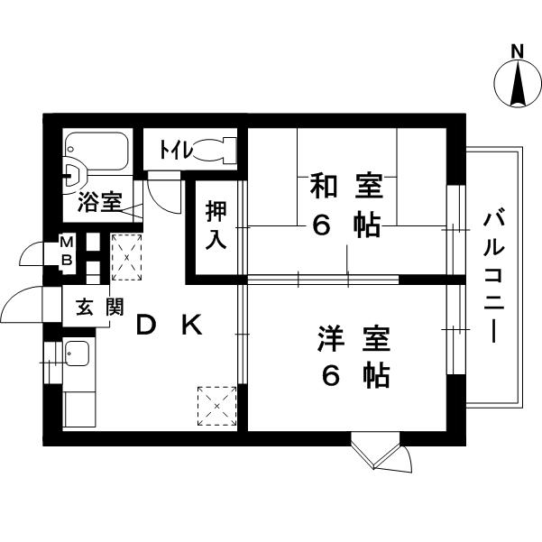 リヴィエール苦楽園の間取り