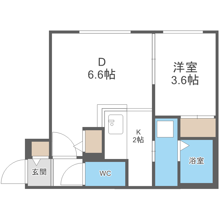 アルファスクエア南4西15の間取り