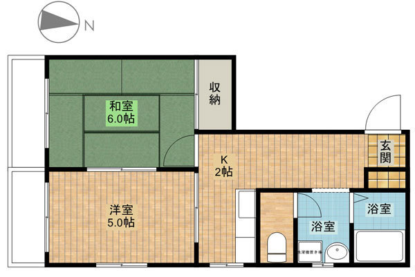 土呂岸ビルの間取り