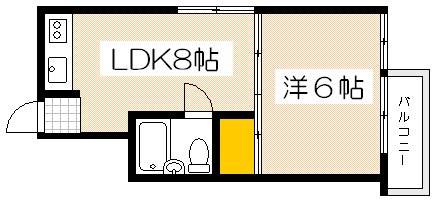 広島市西区己斐本町のマンションの間取り