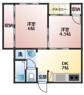 プレゼンス紀伊IIの間取り