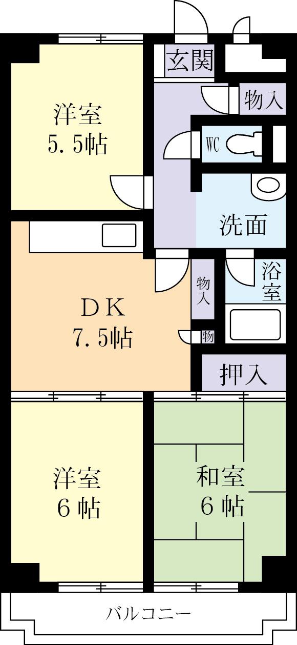 ドミール東の間取り