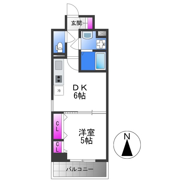 リアライズ鶴橋東IIの間取り