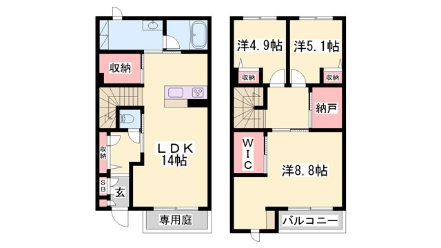 グリナージュ大島の間取り