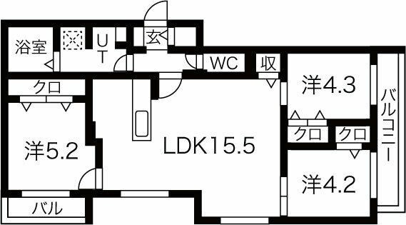 仮)MJクレスト麻生の間取り