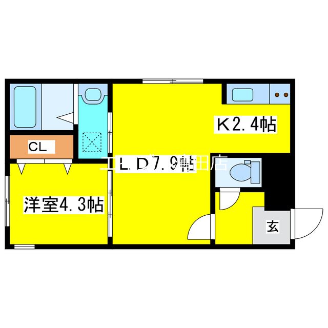 仮）稲穂町西4丁目MSの間取り