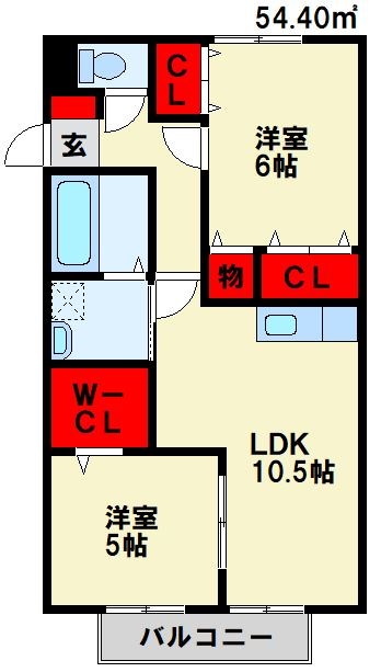 ヒルズリバーサイド D棟の間取り