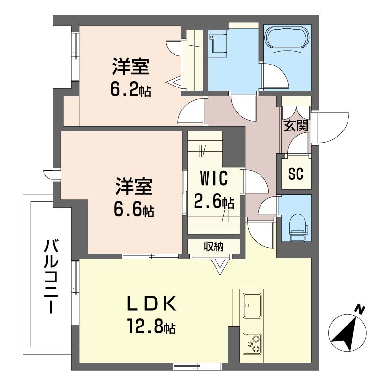 コーシェリの間取り