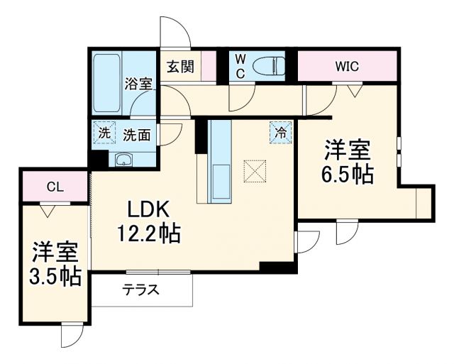 【トリシアことひらの間取り】