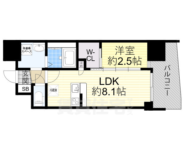 セレニテ新大阪ミラク弐番館の間取り