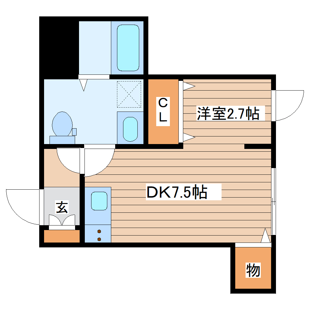 【BELANGRIAK（ブラングレイク）国見の間取り】