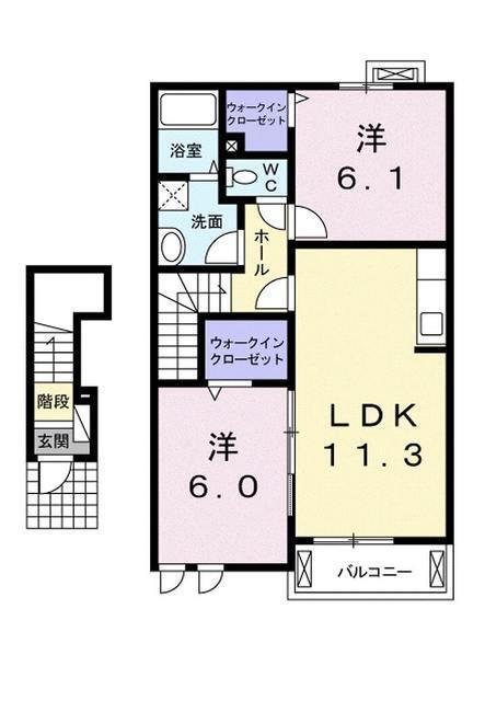 メゾンド　ココアの間取り