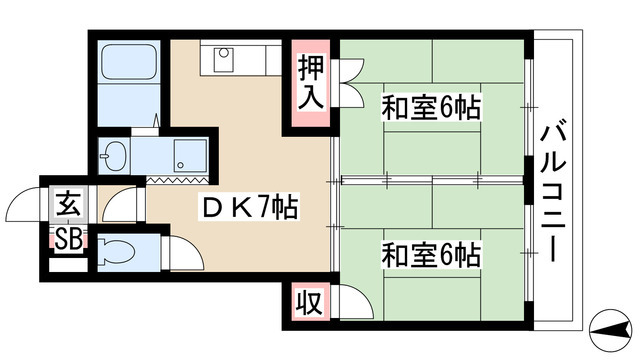 ハイツなかえの間取り