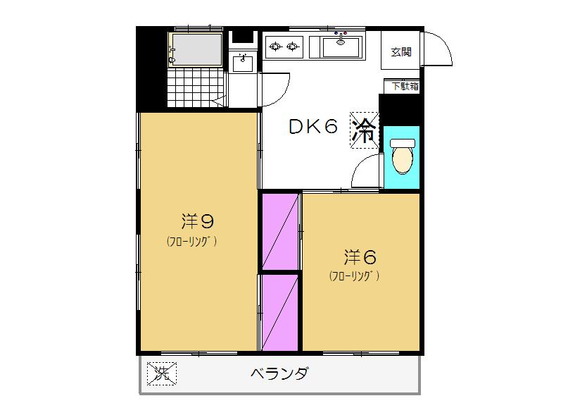 名倉ロイヤルコーポの間取り