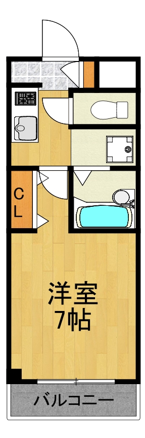 【川崎市中原区下沼部のマンションの間取り】