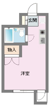 第１２平安コーポラスの間取り