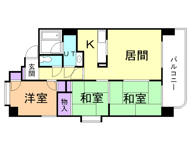 ライオンズマンション南２０条の間取り