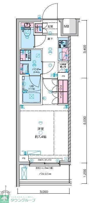 GENOVIA本所吾妻橋skygardenの間取り