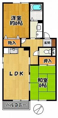 モノクローム古城(フルシロ)の間取り