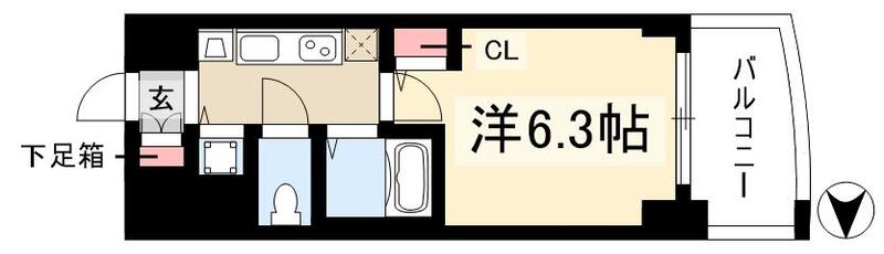 プレサンス金山グリーンパークスの間取り