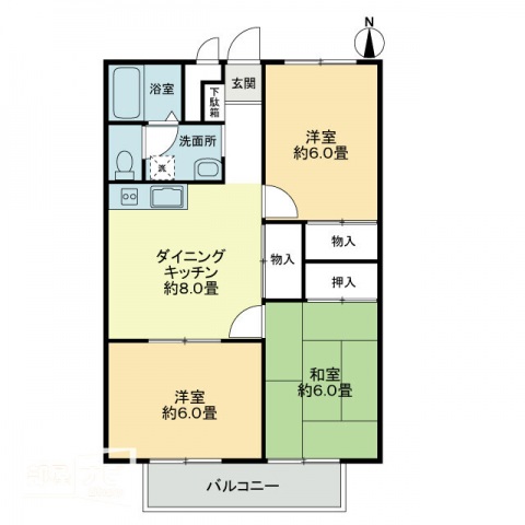 フォブール大高Ａの間取り