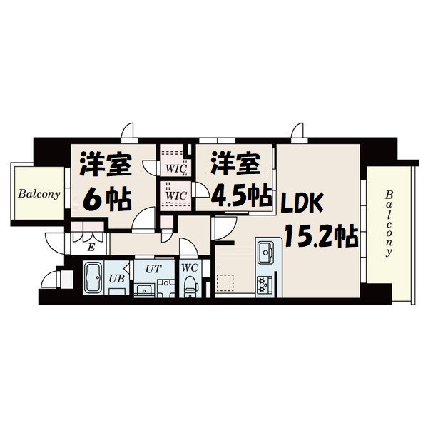 S-RESIDENCE茶屋ヶ坂Eastの間取り