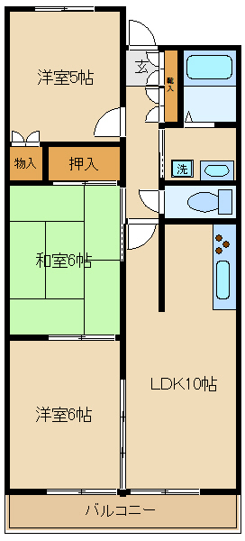 イーストコートSKの間取り