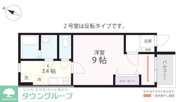 横浜市西区藤棚町のアパートの間取り