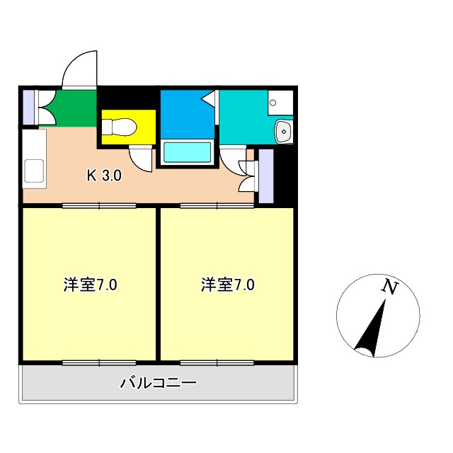 ライトハウス大津 IIの間取り