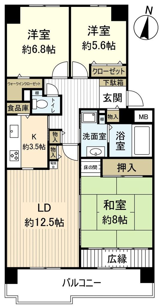 西神中央ウェステージ参番館の間取り