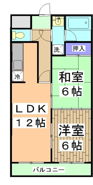 京都市右京区西院西貝川町のマンションの間取り