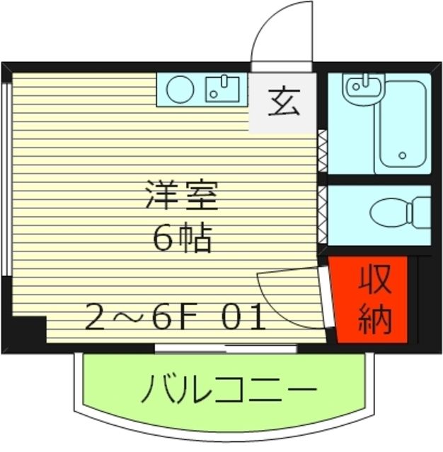 大阪市旭区今市のマンションの間取り