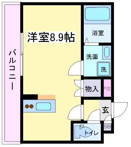 大阪市住吉区杉本のマンションの間取り