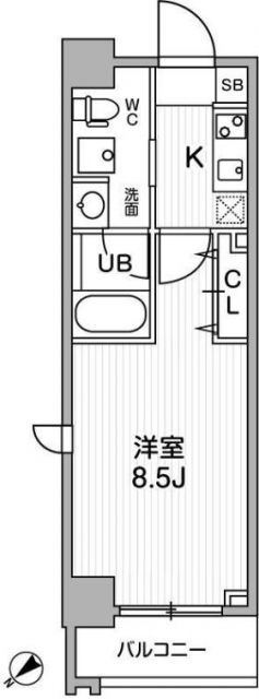 世田谷区上馬のマンションの間取り