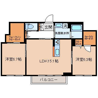 スタジオKIIの間取り