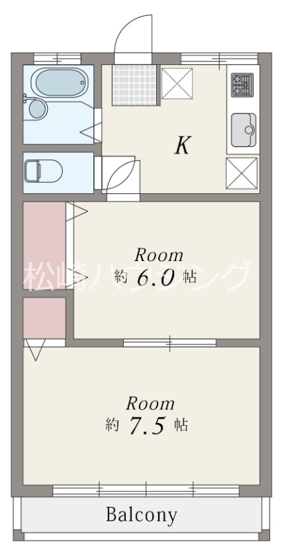 アカギマンションの間取り