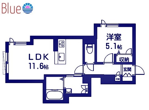 K-Style鎌倉シャ一メゾンの間取り