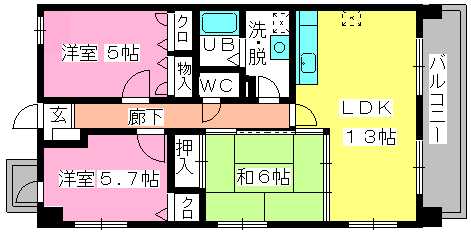 アルテール飯倉の間取り