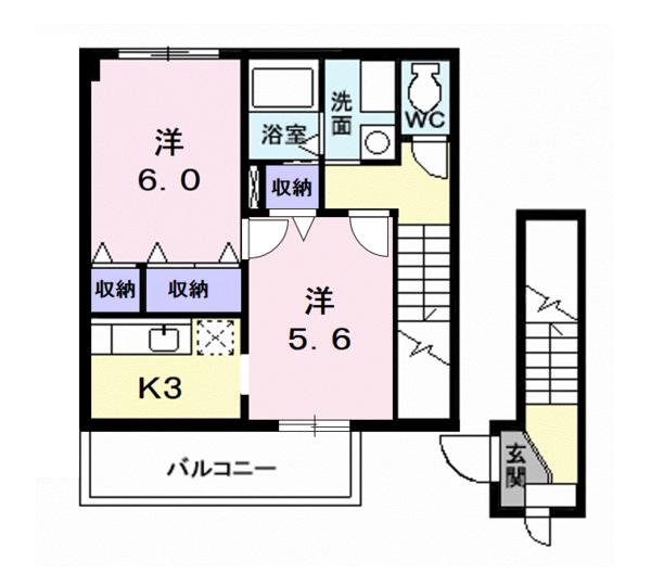 リヴハウスＢの間取り