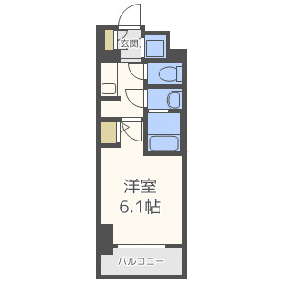 S-RESIDENCE南堀江の間取り