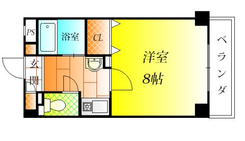 羽曳野市栄町のマンションの間取り