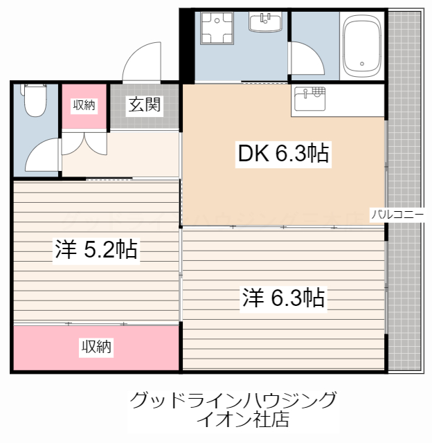 ヴィラナリー加東２号棟の間取り