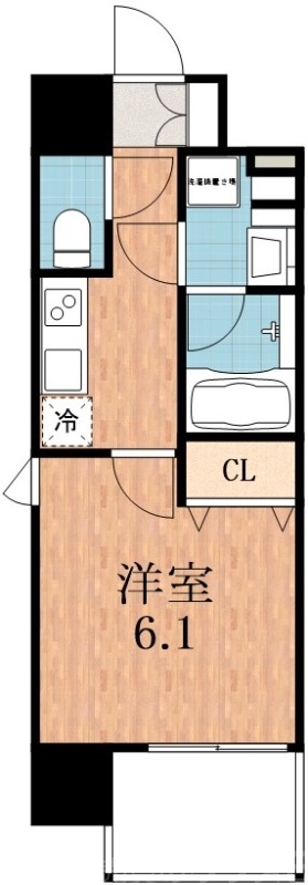 レジュールアッシュ天王寺クレアの間取り