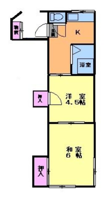 第二高橋荘の間取り