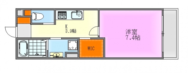 広島市佐伯区美の里のアパートの間取り