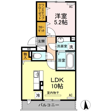 シャンベルタン　A棟の間取り