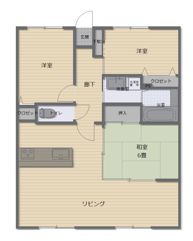 グリーンヒル青山通りの間取り