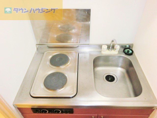 キッチン　電気コンロ2口